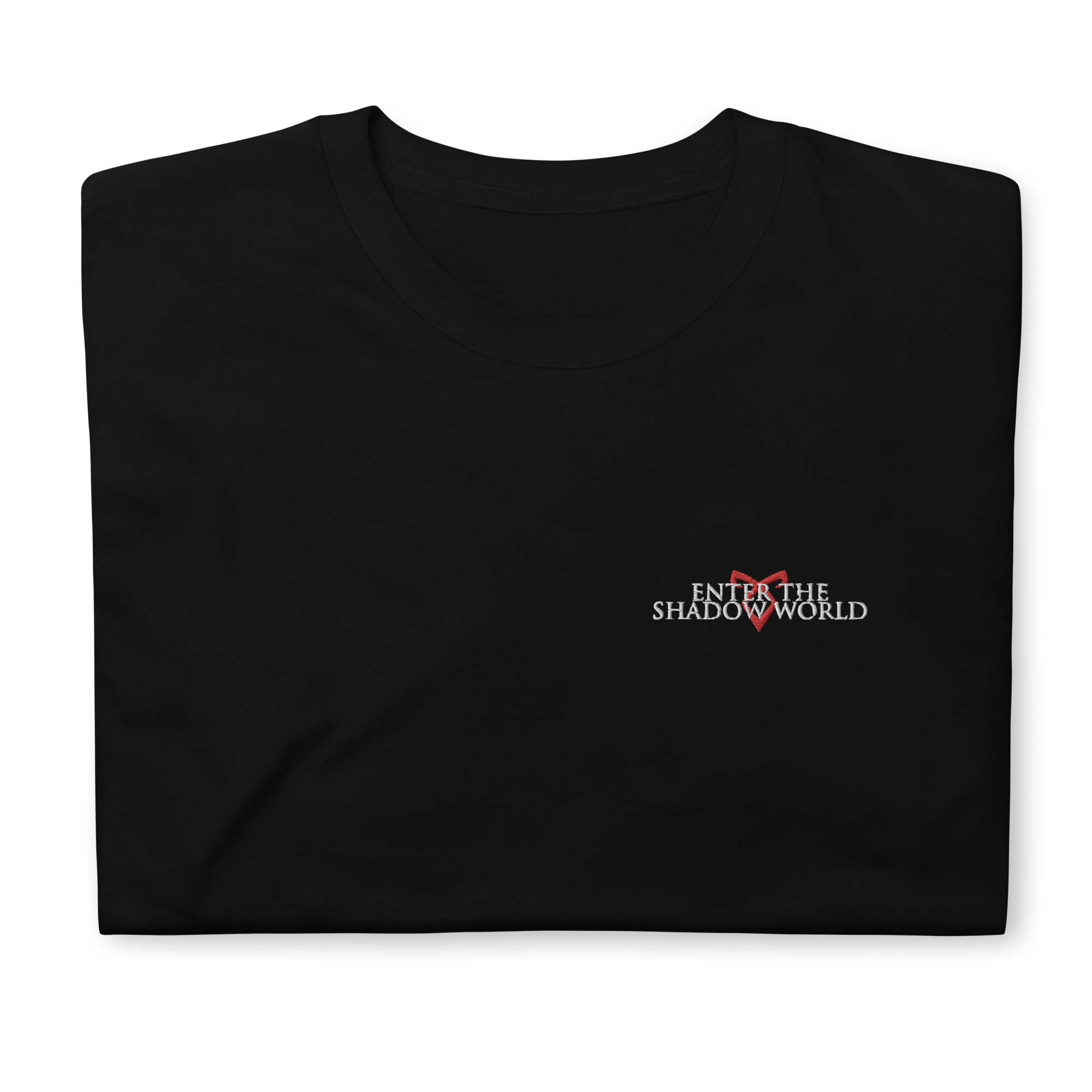 T-shirt Brodé unisexe à manches courtes ENTER THE SHADOW WORLD