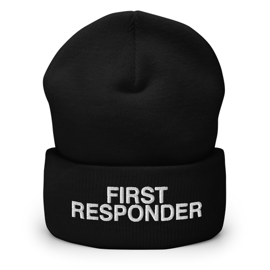 Bonnet brodé à revers FIRST RESPONDER